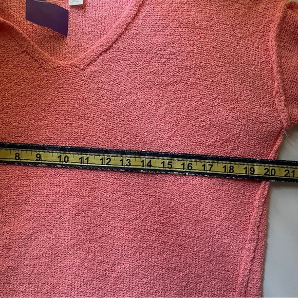 Caslon Bright Pink V-Neck Oversize Sweater X-Smalll - Picture 6 of 8